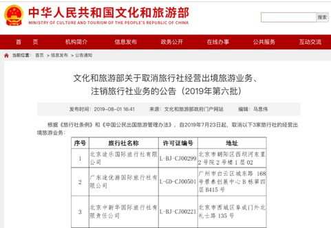 表情 文旅部取消51家旅行社出境游业务北京途乐等在列 旅行社 ... 表情